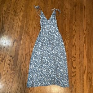 Reformation Blue Floral Maxi Dress XS